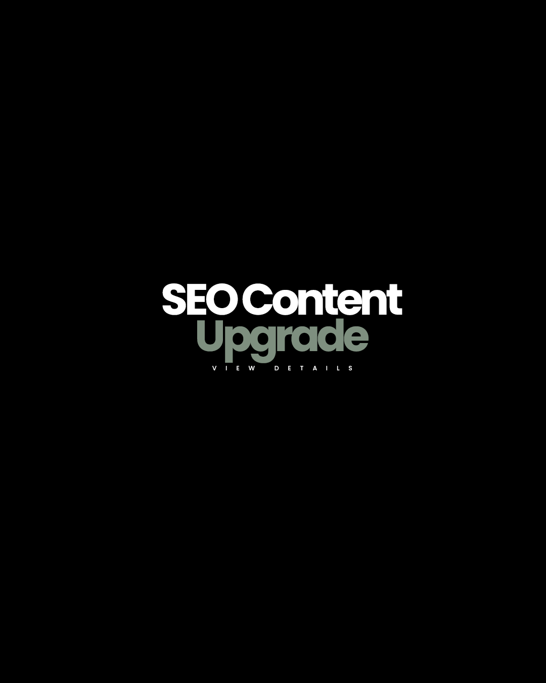 SEO Content Upgrade