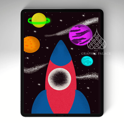 Rocketship Wallpaper iPad